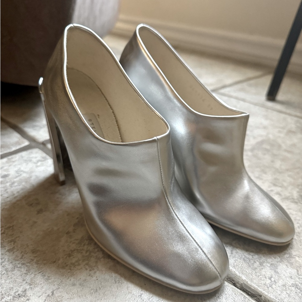 Stella McCartney silver mules size 7
